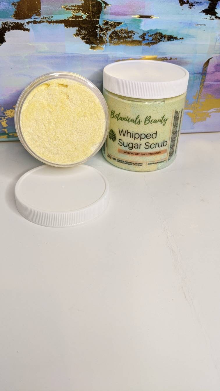 Botanicals Beauty signature collection Lemongrass + Bergamot whipped sugar scrub